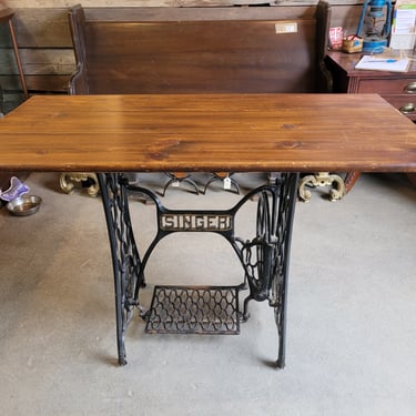 Converted Singer Sewing Machine Table with Finished Top 29.5"x44.25"X22"