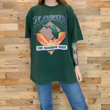 90's Vintage Florida The Sunshine State Travel T Shirt 