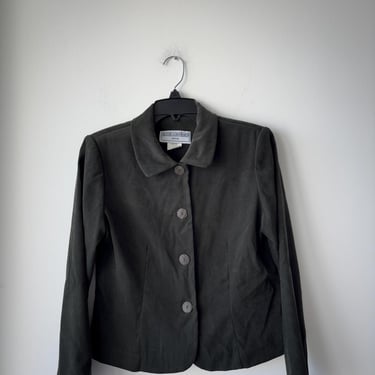 90s Vintage Jessica Howard Blazer Dark Green 4 Button Jacket Women’s 6P USA 