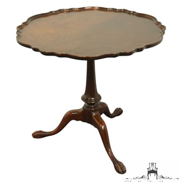 IMPERIAL FURNITURE Genuine Mahogany Traditional Style 30" Round Tilt Top Accent Pie Crust Table X996 