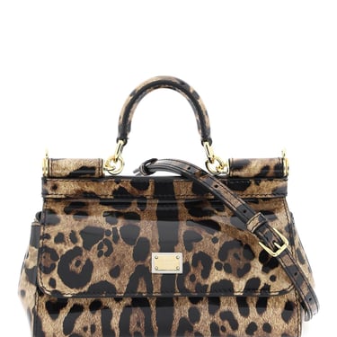 Dolce & Gabbana Leopard Leather Mini 'Sicily' Bag Women