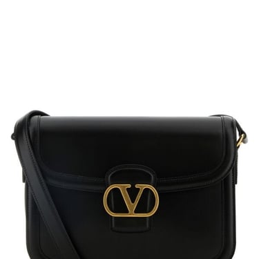 Valentino Garavani Men Black Leather 9To5 Shoulder Bag