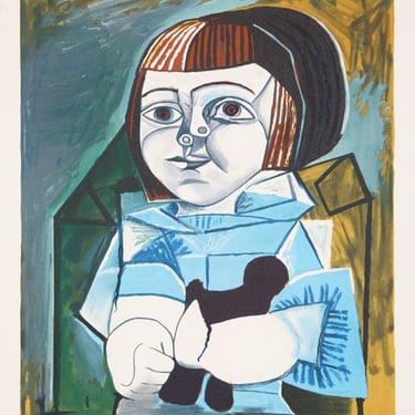 Paloma en Bleu, Pablo Picasso (After), Marina Picasso Estate Lithograph Collection 