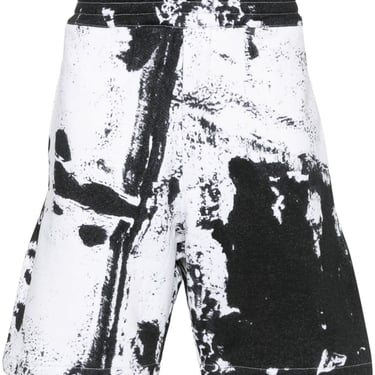 Alexander Mcqueen Men Printed Organic Cotton Shorts