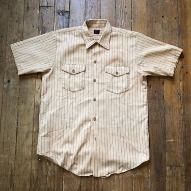 1970s Lee Coke HBT Work Shirt Medium 