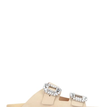 Roger Vivier Women Slidy Viv Strass Buckle