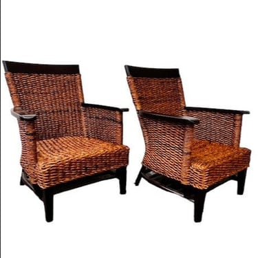 Set of 2 Pier 1 Imports Rattan Side Chair WDI224-14