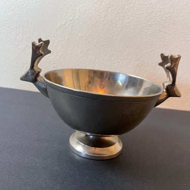 Vintage Reindeer Bowl From Pottery Barn 