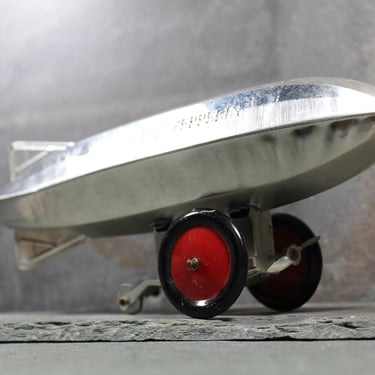 Graf Zeppelin Vintage Wind-Up Tin Toy Replica | 1980s Schilling | Vintage Zeppelin Toy 