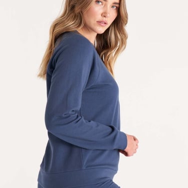 The Standard Stitch The Raglan Sweatshirt - Midnight