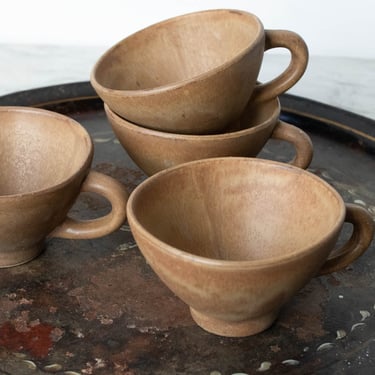 Set of Stoneware Teacups