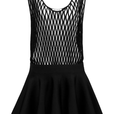 Alaïa Women Macramé Knit Skater Dress