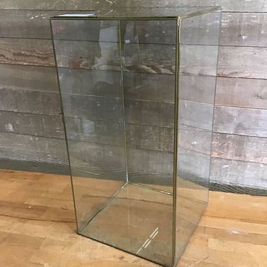 Glass and Brass Doll Display Case (Tacoma)