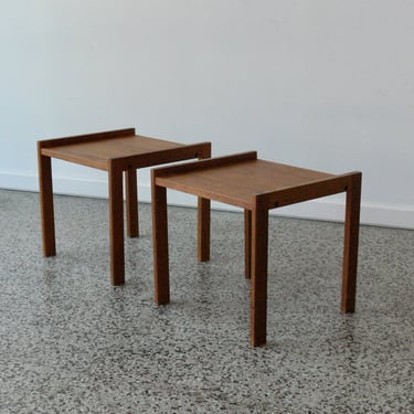 Danish Teak Side Tables by BRDR Furbo (Set of 2) 