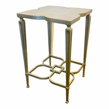 Caracole Modern Silver Leaf Finished Lucky Charm Accent Table