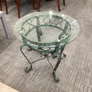 Glass Top End Table