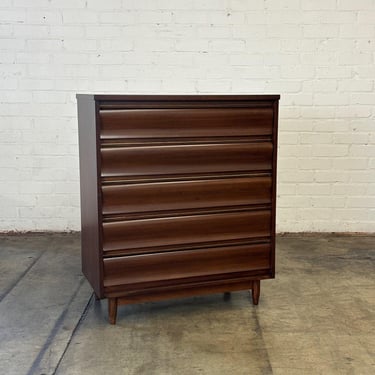 Wavy Highboy in Dark Walnut 