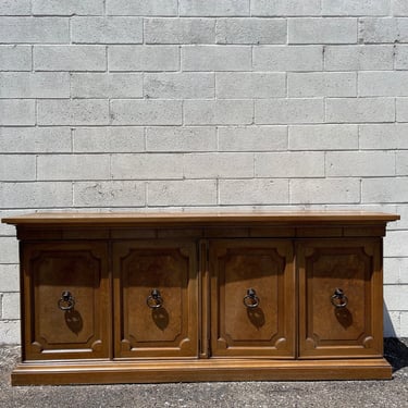 Antique Wood Cabinet American of Matinsville Vintage Regency Console Storage Server Hollywood Regency Entry Way Table CUSTOM PAINT AVAIL 