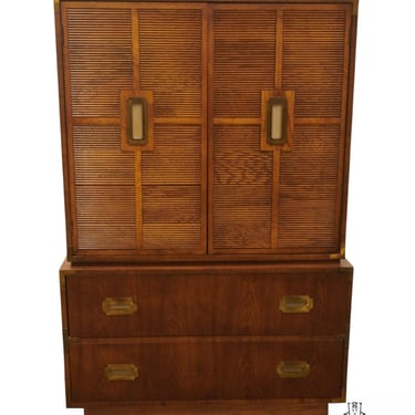 DIXIE FURNITURE Campaigner Collection British Imperial 38" Door Chest on Chest 707-309 