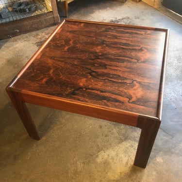 Mid Century Square Rosewood Coffee Table- MINT 