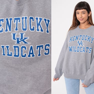 Kentucky Wildcats Sweatshirt 00s University Of Kentucky Sweatshirt Y2K Russell Football Graphic College Lexington Vintage Extra Large xl 