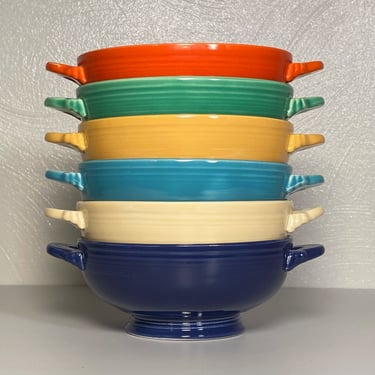 Fiestaware Cream Soup Bowl Set - The 6 Original Colors! 