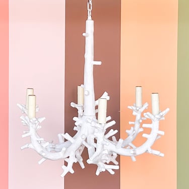 Modern Faux Coral Chandelier