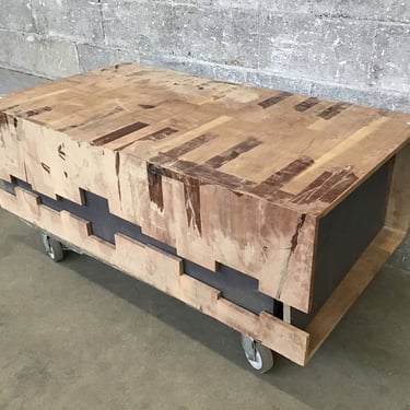 Weird Butcherblock Walnut Coffee Table Project (Seattle)
