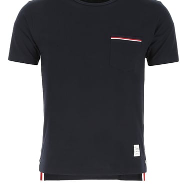 Thom Browne Men Ss Rwb Pocket Tee In Medium Weight Jerse