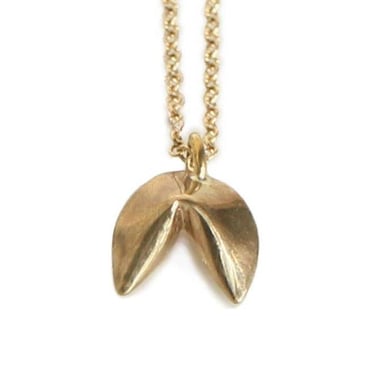 FORGE & FINISH - Fortune Cookie Necklace - Bronze