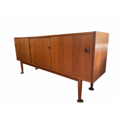 Free Shipping within Continental US - Vintage Imported Danish Mid Century Modern Credenza Or Record Cabinet 