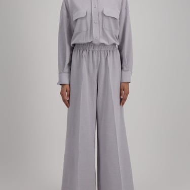 Jumpsuit Coolmax Seersucker - Grey & White