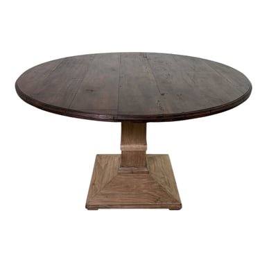 Limited Edition Walnut DIning Table with Old Walnut Top on Modern Base