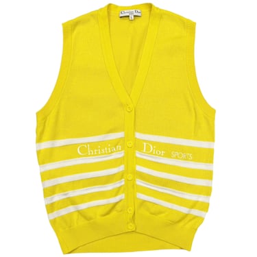 Dior Sports Yellow Button Vest