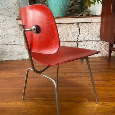 Mid Century modern desk chair Eames DCM chair mid century side chair 