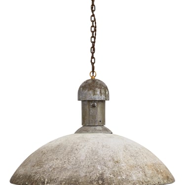 Vintage Cast Cement Pendant