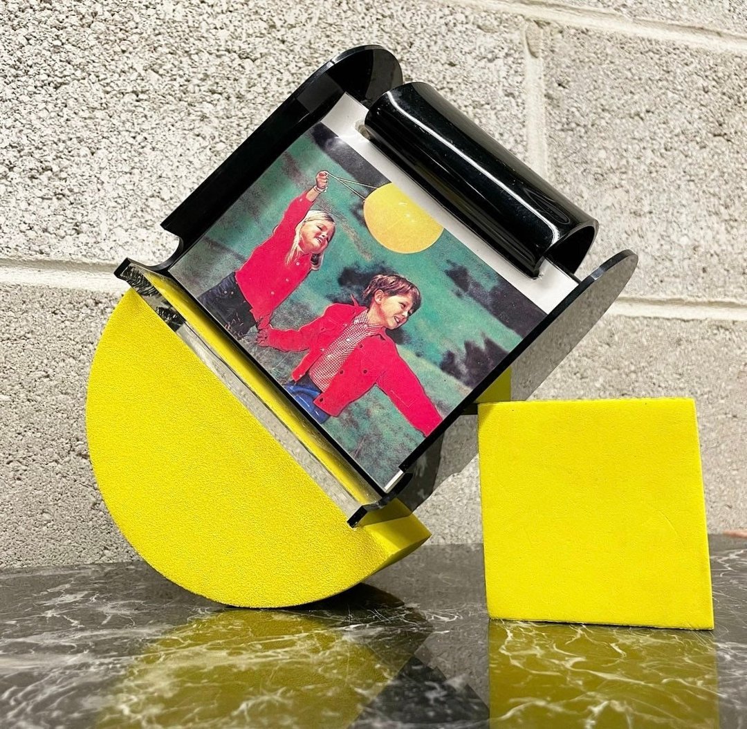 Vintage Photo Rolodex Retro 1990s Modern + Acrylic + Black + Clear + 5 ...