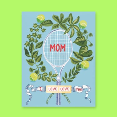 Tennis Mom Mother's Day Greeting Card