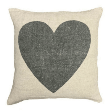 Black Heart Pillow