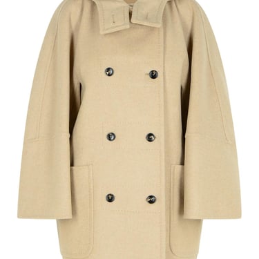 Max Mara 'Arturo1234' Beige Wool Blend Coat Woman