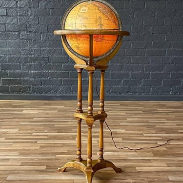 Mid-Century Modern Light Up Globe Stand by Butler, c.1960’s 