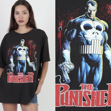 1990's The Punisher Changes T Shirt, Vintage Rare Comic Antihero Tee, Single Stitch Extra Large Shirt XL 