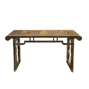 Philip and Kelvin LaVerne Rare and Important "Kuan Yin Console Table" 1960s (Signed) - ON HOLD
