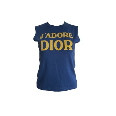 Dior J'Adore Blue Logo Tank