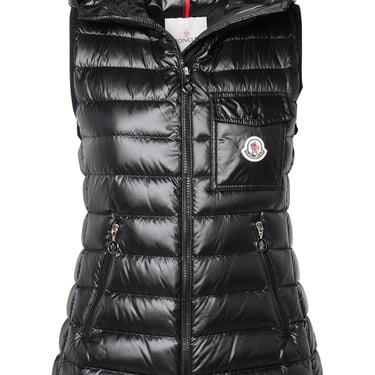 Moncler Black Polyester Vest Woman