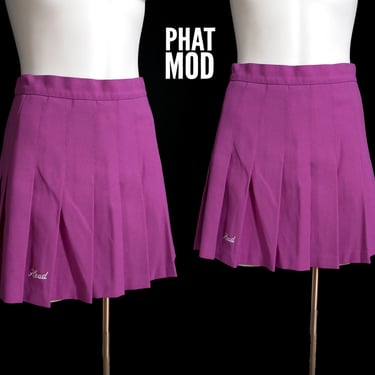 Cute Vintage 80s 90s Purple Tennis Skirt 