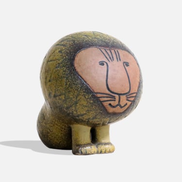 Lisa Larson "African Series" Ceramic Lion Sculpture for Gustavsberg