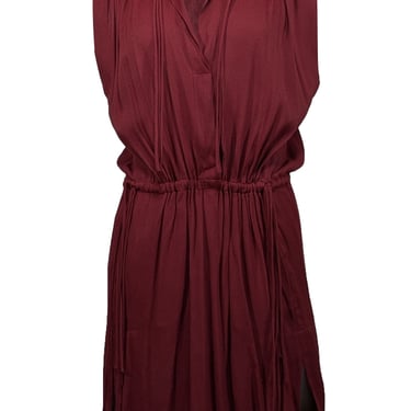 Isabel Marant Etoile - Maroon Sleeveless Dress w/ Tie Details Sz 4