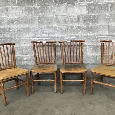 Set of 4 Wagon Wheel Dining Chairs (Seattle)