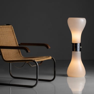 Model B35 Armchair by Marcel Breuer / Murano Glass Floor Lamp by Carlo Nason